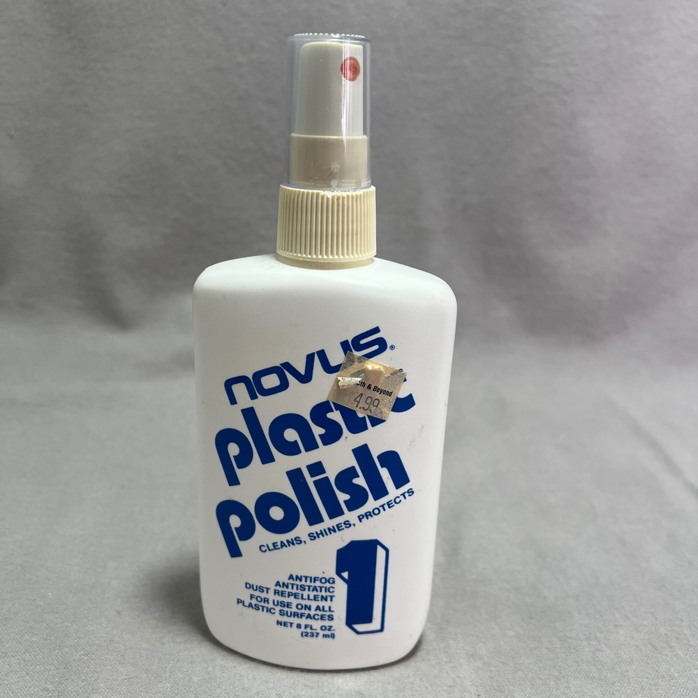 Novusβ Plastic Polish No 1 Spray NOS 90s Vintage 8oz Arcade Pinball Restoration
